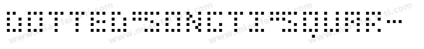 Dotted Songti Squar字体转换